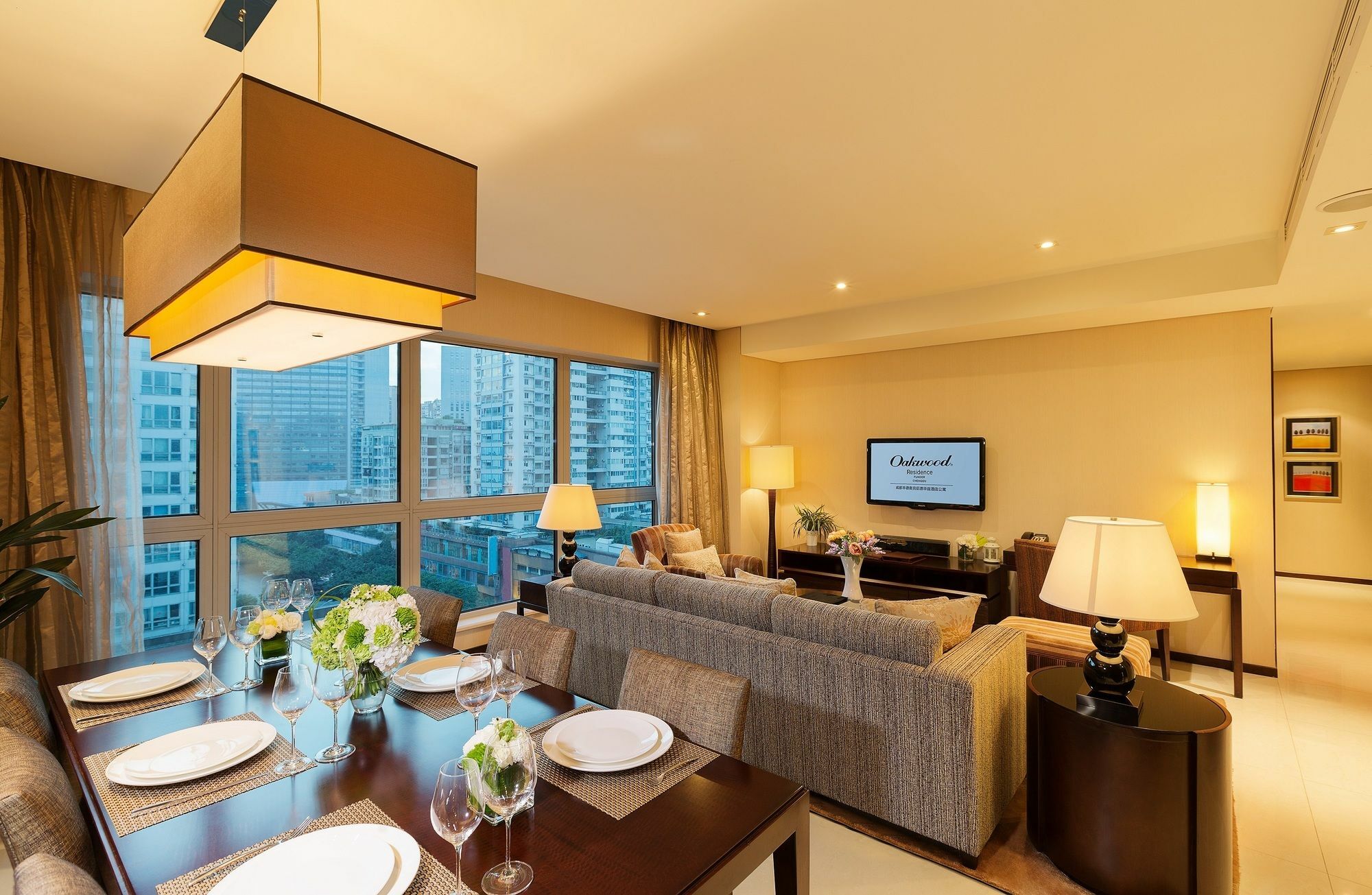 Oakwood Residence Funder Čcheng-tu Exteriér fotografie