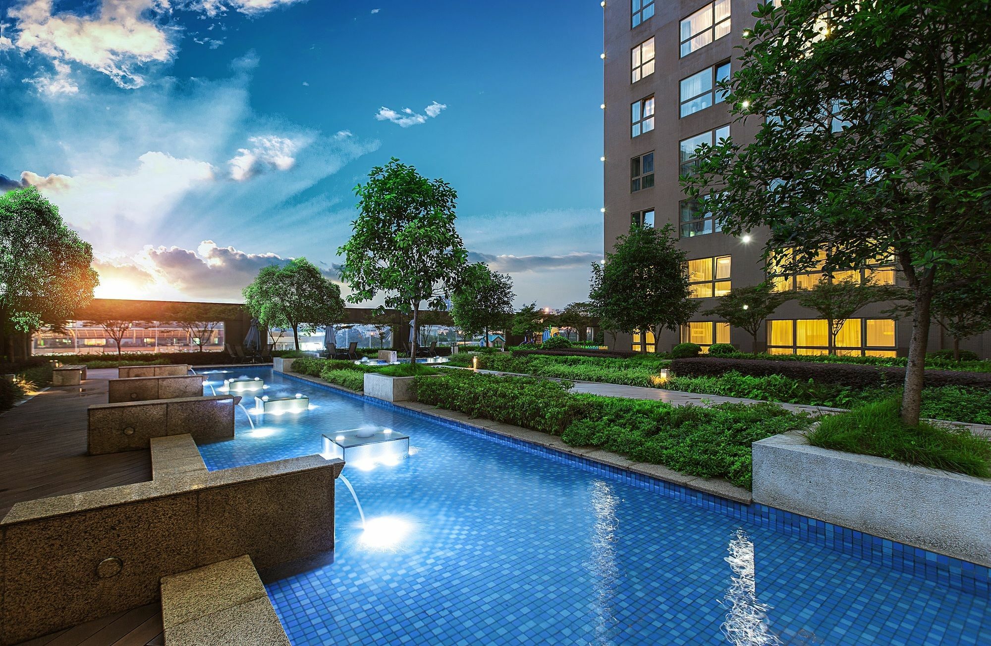 Oakwood Residence Funder Čcheng-tu Exteriér fotografie